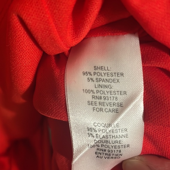 NWT TAHARI RED GERANIUM DRESS, regular size 2 - Picture 6 of 10